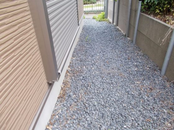 砕石敷き