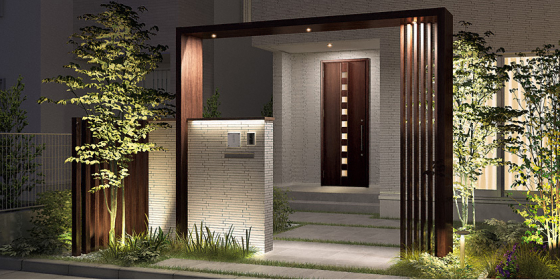 玄関アプローチ