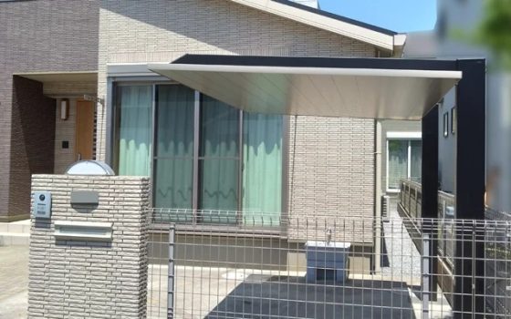屋根付き自転車置き場（サイクルポート）の設置事例⑤