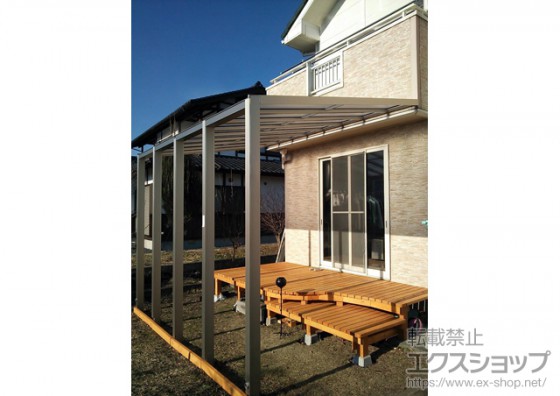 【YKKAPアウタールーフ】前面パネルとの組み合わせで天候に気にすることなく洗濯干し