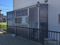 【トステム フリーヤード ドアタイプ】3面囲いですっぽりと全面目隠し。ゴミ置き・物干し機能スペースに