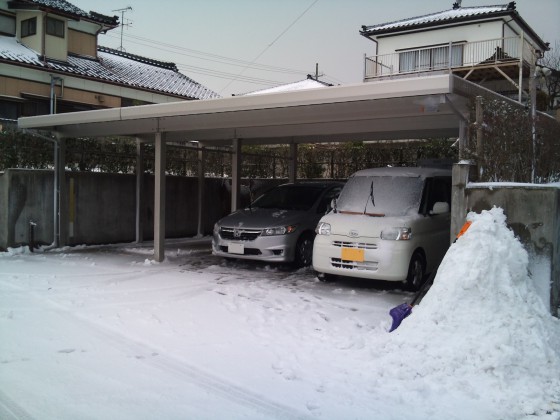 ジーポートneo 積雪100cm対応 Bタイプ 横連棟（1＋2台） 9本柱ジーポートneo 積雪100cm対応 Bタイプ 横連棟（1＋2台） 9本柱