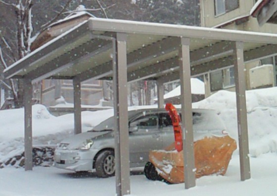 テリオスポートIII 積雪200cm対応 2台用 8本柱