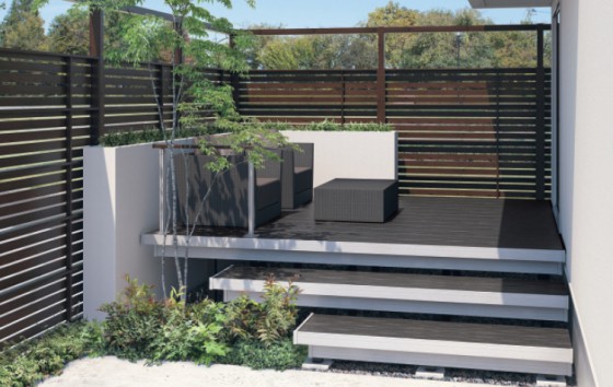 三協アルミ ラステラ ブラックマーブル シックなモダンの住宅・外構にマッチ