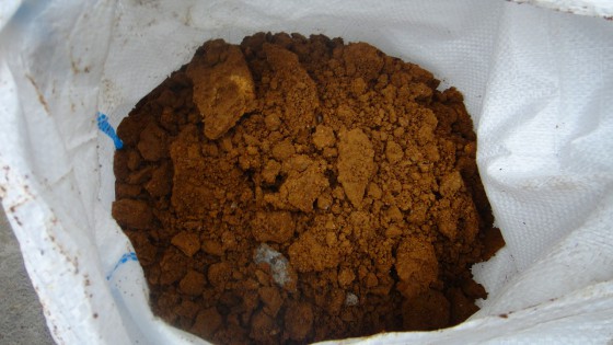 砂利などが入っていますが、残土は肥料などを加えて花壇に使用することもできます