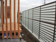 LIXIL サニーブリーズフェンス2段 目隠しルーバーフェンス