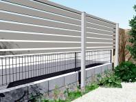 高尺フェンスを設置した時の裏側（建物側）イメージ
