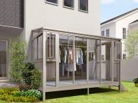 テラス囲い-サニージュ-F型-洗濯物干し場には最適です