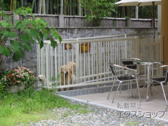 ８）フェンスができたけど、顔だけはで出るよ！