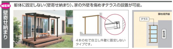 １１）外壁に固定しない壁寄せ納まり