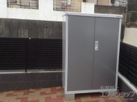 やっぱりイナバ!小型でも前面開口だから快適収納!観音開きタイプの物置