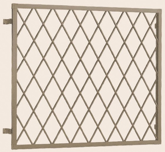 面格子で窓の防犯を。