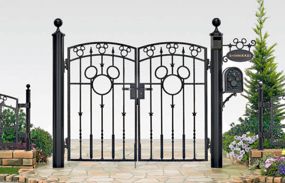 ディズニー門扉ミッキーA型 両開き