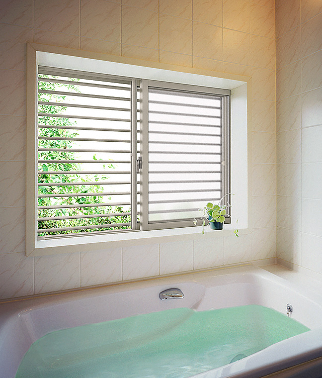 ルーバーサッシ 風呂窓 「引き取り限定」