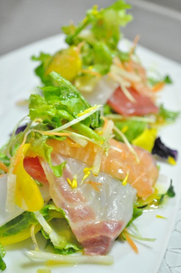 カルパッチョもカラフルに