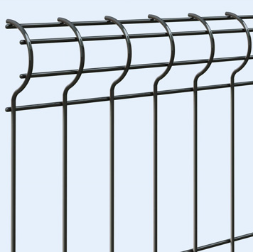 スチール素材のフェンス