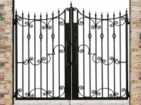 鋳物門扉 アルミ鋳物ならではの味わい深い質感を表現した門扉