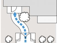 玄関アプローチ