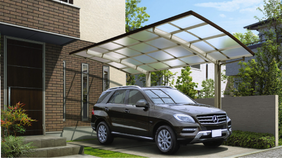 木調タイプのカーポート「スタンダードカーポート」