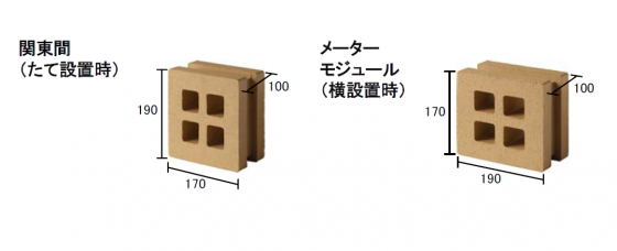 サイズ感のよいブロックで設置しやすい