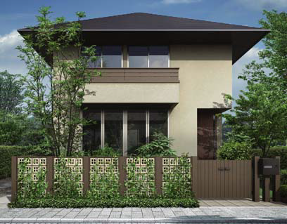 フェンスとしてグリーンブロックの活用例