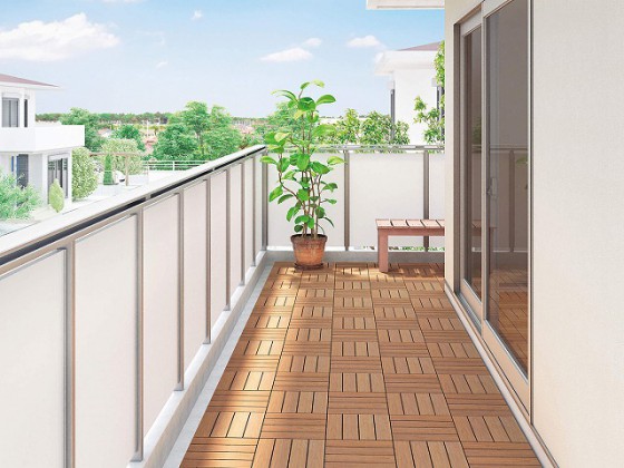 マンションバルコニーのウッドデッキ化計画【ベランダデッキ】