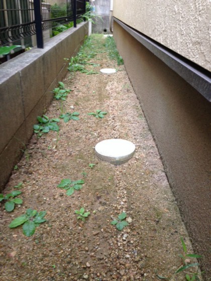 除草剤はエクステリアの大敵です