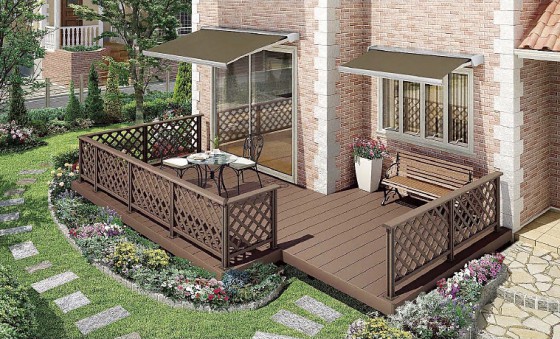 樹ら楽ステージ ウッドデッキで優雅な時間を過ごしましょう。