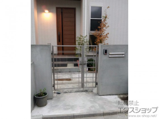 シャローネ門扉 見通しも確保できるので圧迫感のない仕上がりです。