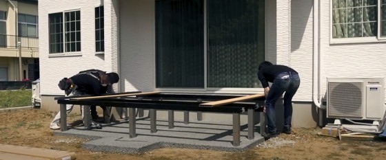 ドライテックの上に ウッドデッキをdiyしてみた エクステリアのある暮らしブログ