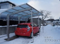積雪時はサポート柱を