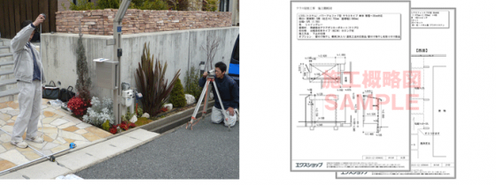 お見積り・現場調査・図面作成は無料です!