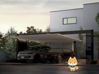 カーポートSCフレームとGスクリーンで作る防犯対策と極上邸宅！