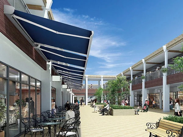 新品未使用　大型オーニング　LIXIL 彩風 あやかぜ L型 手動式 LIXIL | ガーデンスペース | 彩風 | バリエーション | 本体