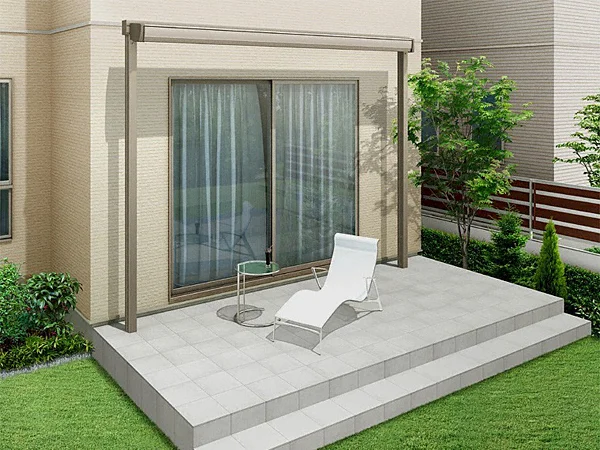 新品未使用　大型オーニング　LIXIL 彩風 あやかぜ L型 手動式 LIXIL（リクシル） オーニング 彩風(あやかぜ) L型 ボックス