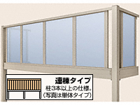 ビューステージHスタイル 1階設置式 パネル 連棟