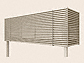 LIXIL(トステム)ビューステージHスタイル 横格子ルーバー 単体 柱建て式