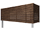 LIXIL(トステム)ビューステージHスタイル 横格子ルーバー 単体 柱建て式 複合色
