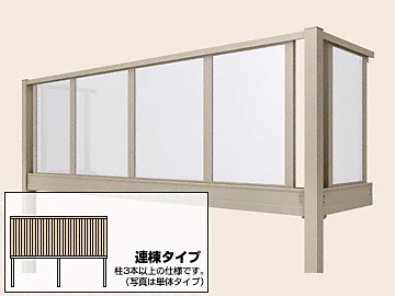 ビューステージHスタイル パネルマット 連棟 柱建て式-LIXIL リクシル