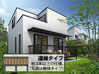 ルシアス バルコニー 柱建式 庭置納まり たて格子 連棟