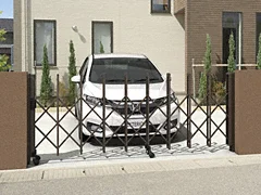【値下げしました】車庫などのカーゲート カーポートのカーゲート | おしゃれな門扉や後付け費用も解説│外構