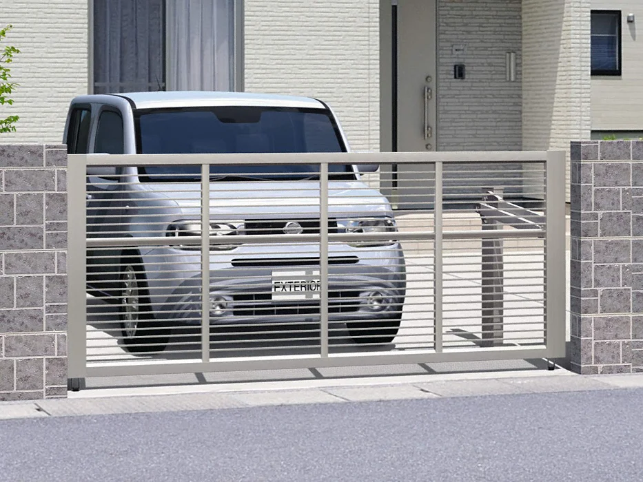 跳ね上げ門扉 ラビーネ1型 電動タイプ 1台用-三協アルミ - カーゲート