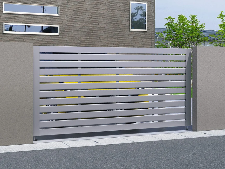 跳ね上げ門扉 ラビーネ3N型 手動タイプ 1台用-三協アルミ - カーゲート