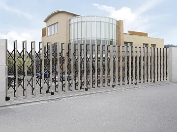 四国化成　ALX2　ステンレスフラット/凸型レール　ALXT10□-785SSC　片開き　『カーゲート　伸縮門扉』 四国化成 ALX2 ステンレスフラット&frasl;凸型レール ALXT10□-785SSC 片開き