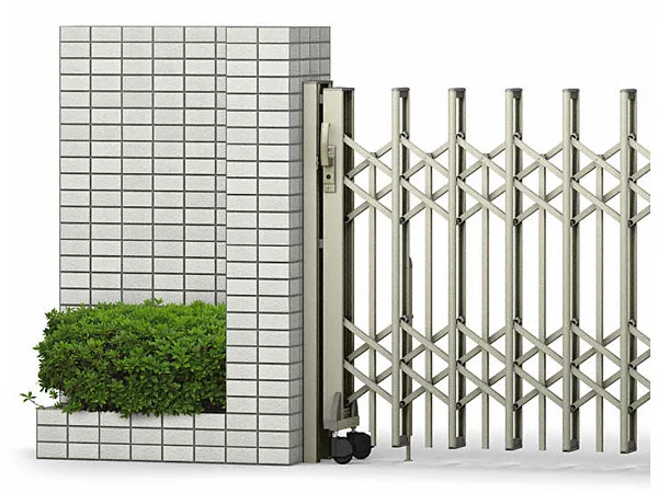 YKKAP　伸縮ゲート　レイオス5型（細桟）　両開き　32-32W　H11　PGA-5　『カーゲート　伸縮門扉』 受注生産品YKKAP 伸縮ゲート レイオス5型（細桟） 両開き親子 11-38W H11