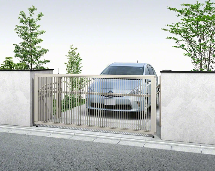 ルシアスアップゲート 2型 たて格子 電動-YKKAP - カーゲートなら