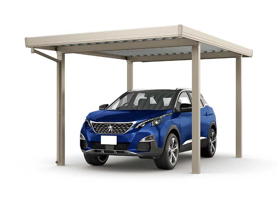 【安い】リクシル カーポートSW 激安　地域最安値　サイズ48-55標準柱 公式】カーポートSW 積雪50cm対応 4本柱 折板-LIXIL - カーポートなら