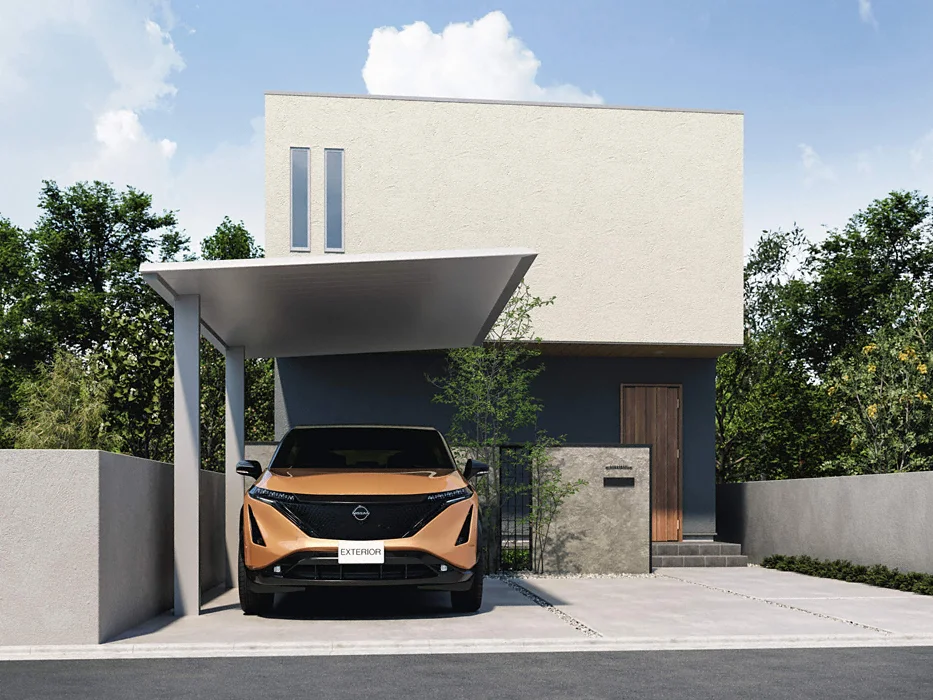 公式】カーポートFⅡ 基本 片側支持タイプ 1台用-三協アルミ - カー