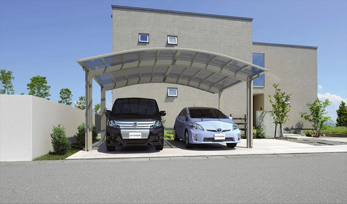 公式】カムフィエースZワイド 耐積雪量30cm仕様 2台用 基本タイプ-三協