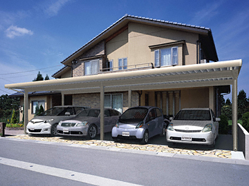 �O���A���~�̃J�[�|�[�g G-1SS �ϐ�`50cm�Ή� 4��p �Ԍ��A�� 6�{�� �f���b�N�X�^�C�v �ؒ������g